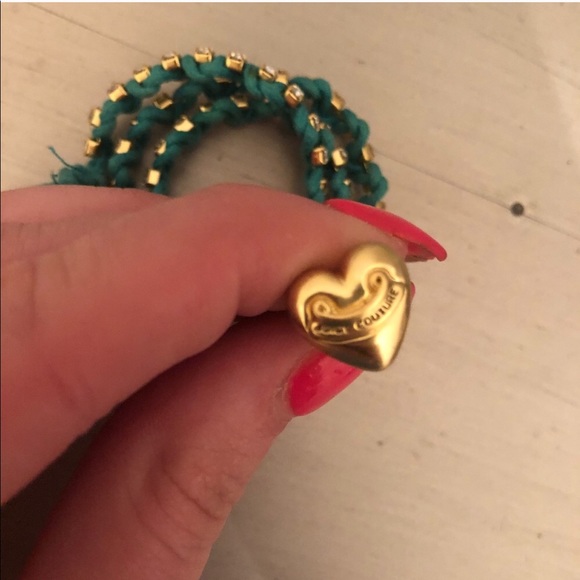 ⚜️•🏆HP🏆• Juicy Couture Teal Rhinestone Bracelet - Picture 2 of 7